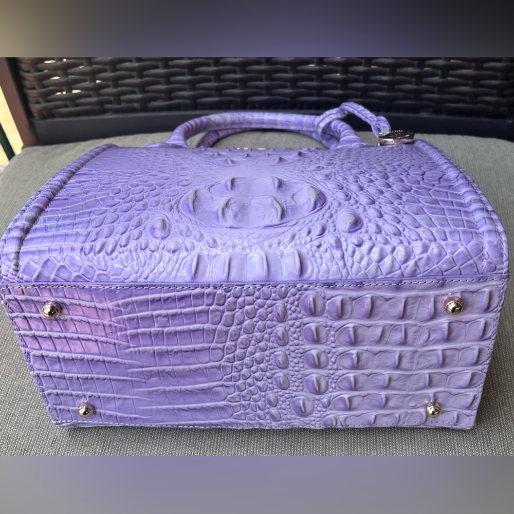 NWT BRAHMIN SET Small Caroline & Coin Wallet in GENTLE LAVENDER - Picture 6 of 17